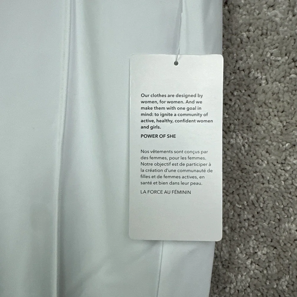Athleta Glacier White Snow Skinny Pants‎ Size 12 Luxe Fabric Ski Pants